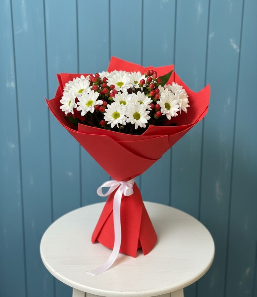 Букет цветов из: Хризантемы в Перелюбе