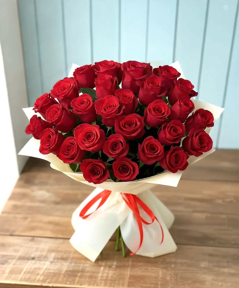 Букет 29 Красных роз в Перелюбе