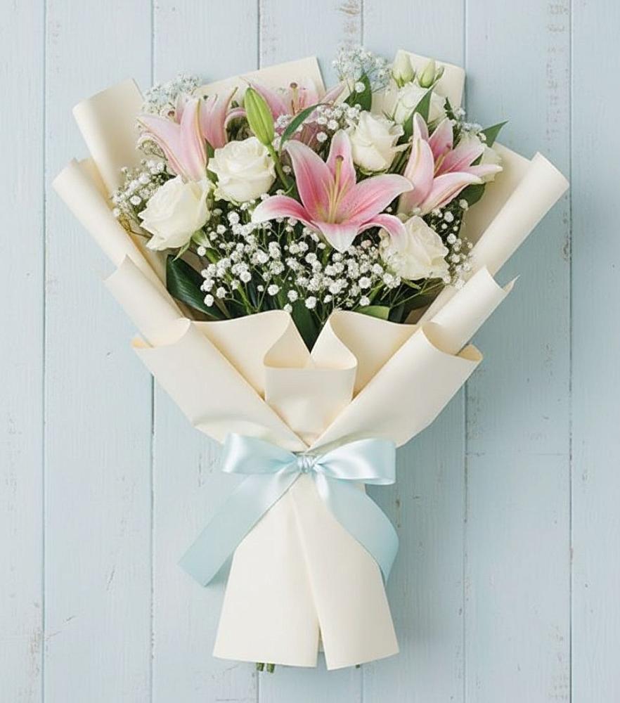 Букет цветов из: Лилии в Перелюбе