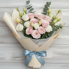 Букет цветов из:  Лизиантусы в Перелюбе