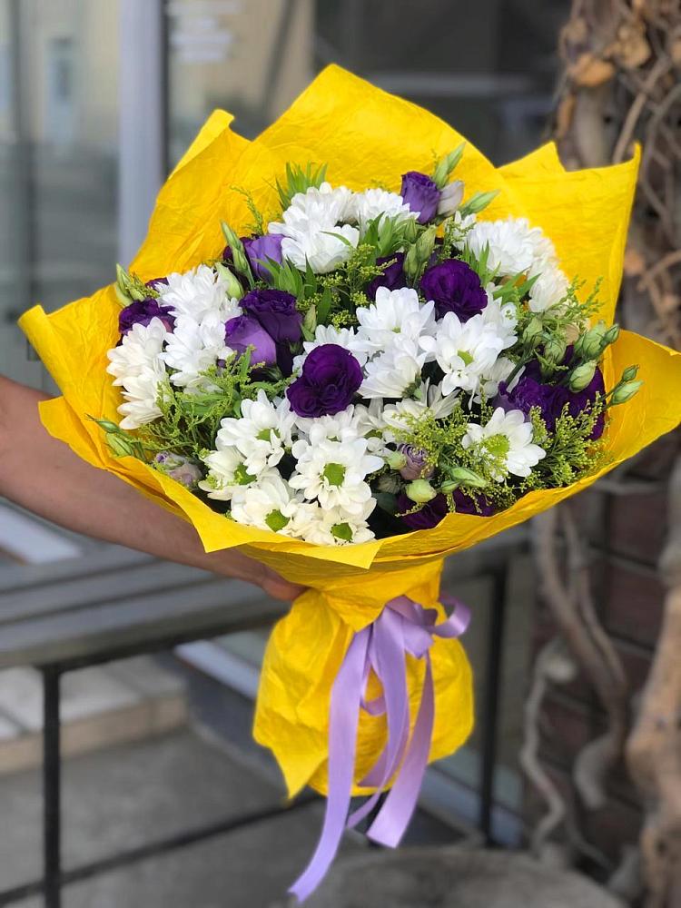 Букет цветов из: Ирисы, Хризантемы и Ромашки в Перелюбе