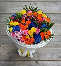 Букет цветов из:  Розы и Хризантемы в Перелюбе