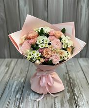 Букет цветов из:  Гвоздики, Розы и Хризантемы #REPLACE_PRED# Перелюбе