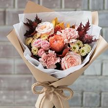 Букет цветов из:  Гвоздики, Хризантемы и Розы в Перелюбе
