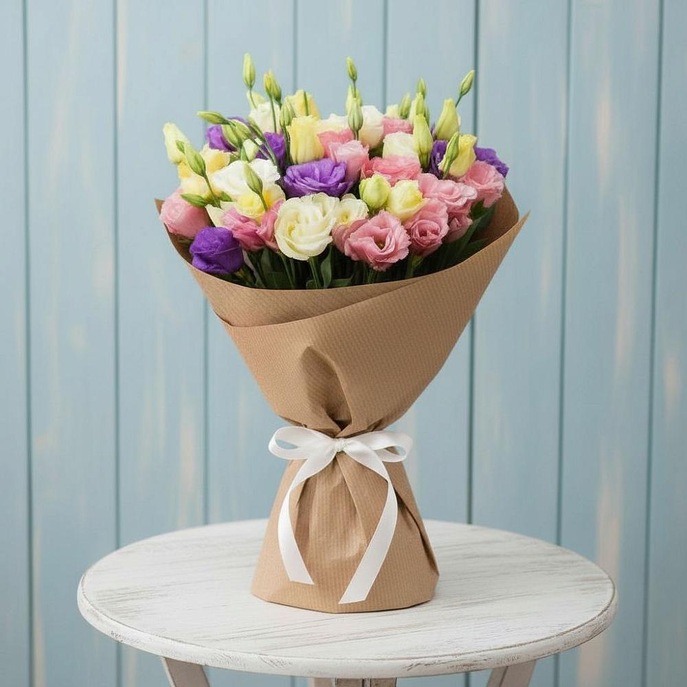 Букет цветов из: Лизиантусы в Перелюбе