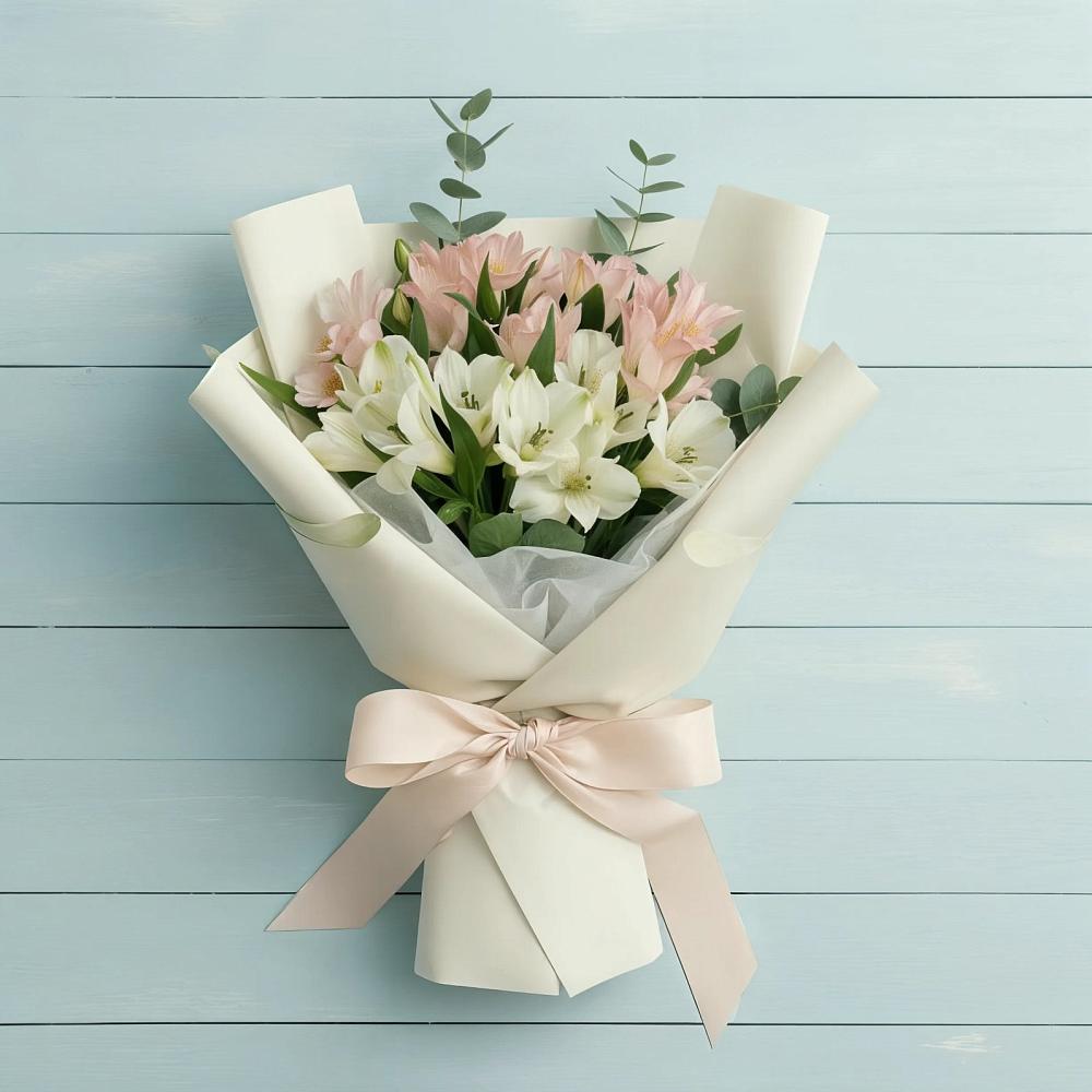 Букет цветов из: Альстромерии в Перелюбе