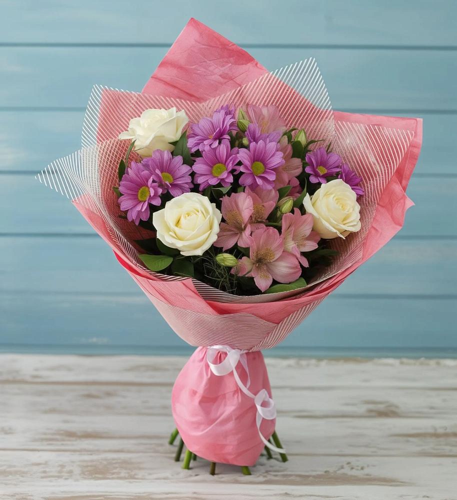 Букет цветов из: Герберы в Перелюбе