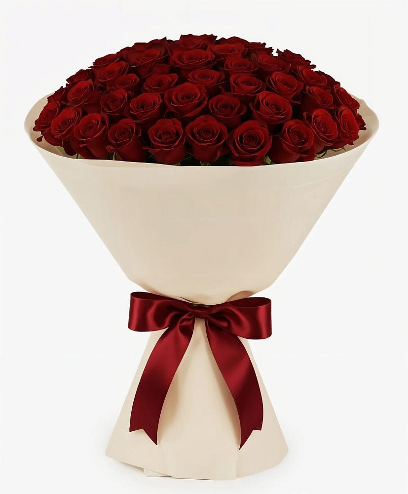 Букет 101 Бордовая роза Блэк Бакарра в Перелюбе