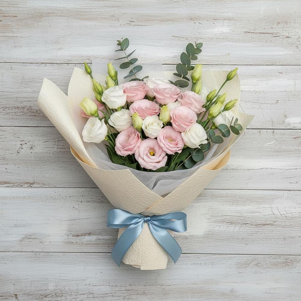 Букет цветов из: Лизиантусы в Перелюбе